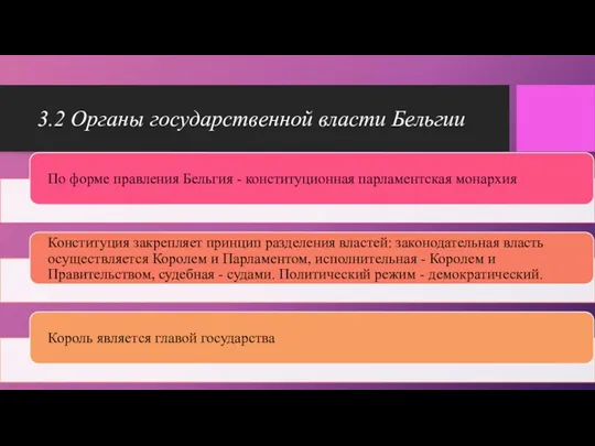 3.2 Органы государственной власти Бельгии