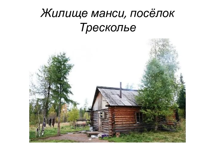 Жилище манси, посёлок Тресколье