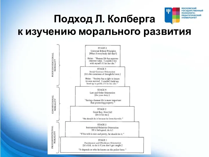 Подход Л. Колберга к изучению морального развития детей