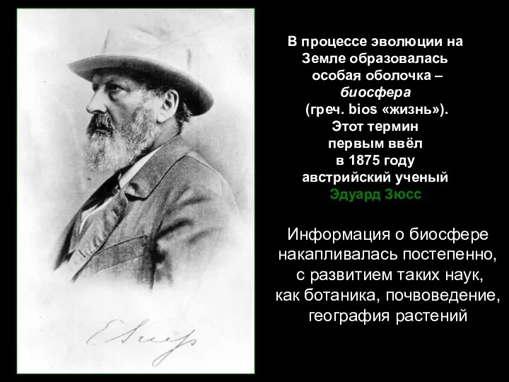 В процессе эволюции на Земле образовалась особая оболочка – биосфера