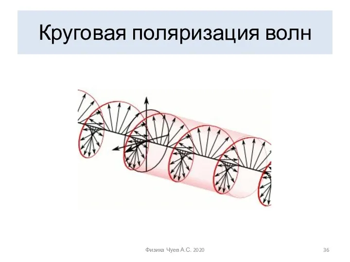 Круговая поляризация волн Физика Чуев А.С. 2020