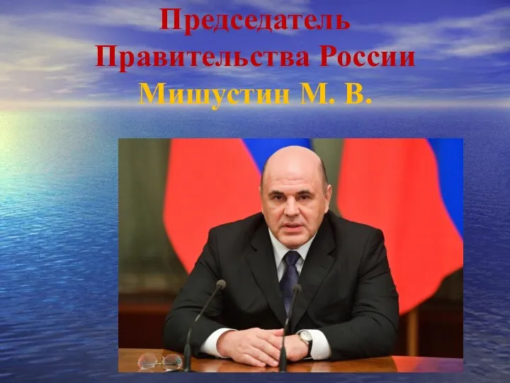 Председатель Правительства России Мишустин М. В.
