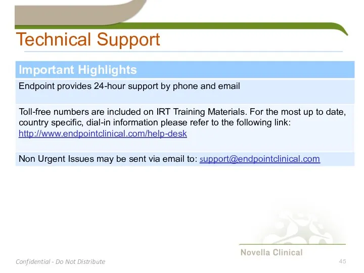 Technical Support