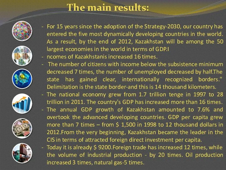 The main results: For 15 years since the adoption of