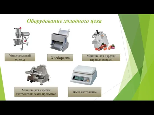 Оборудование холодного цеха Универсальный привод Хлеборезка Машина для нарезки варёных