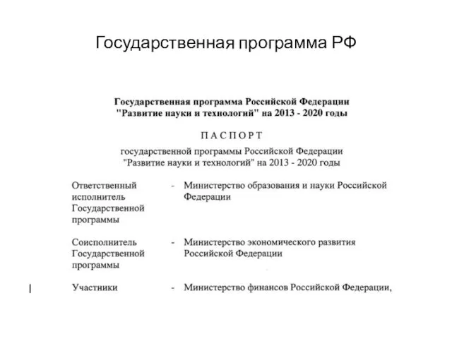 Государственная программа РФ