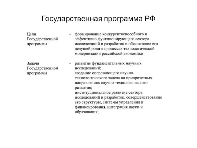 Государственная программа РФ