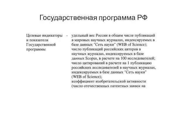 Государственная программа РФ