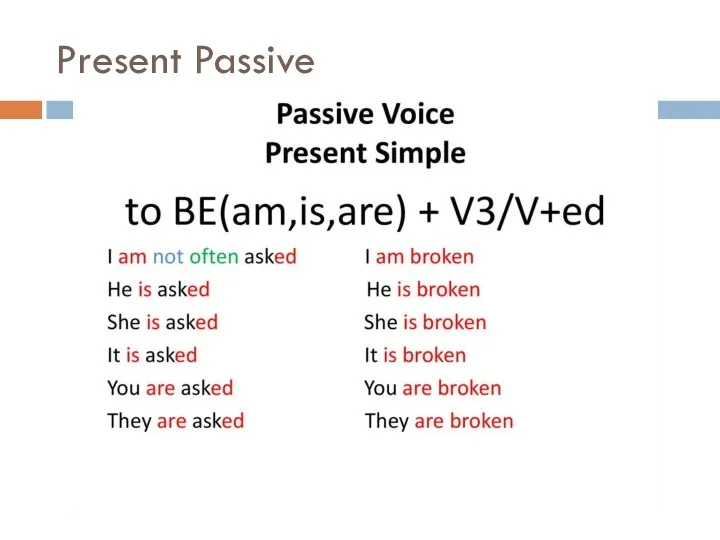 Present Passive