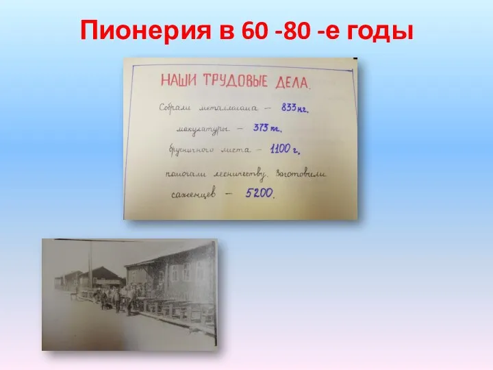 Пионерия в 60 -80 -е годы