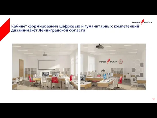 Кабинет формирования цифровых и гуманитарных компетенций дизайн-макет Ленинградской области