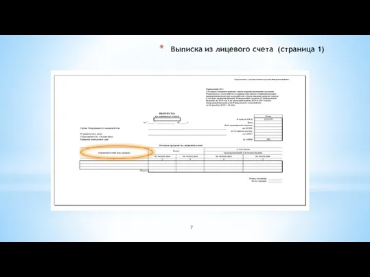 Выписка из лицевого счета (страница 1)