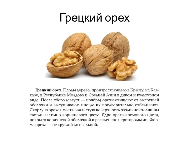 Грецкий орех