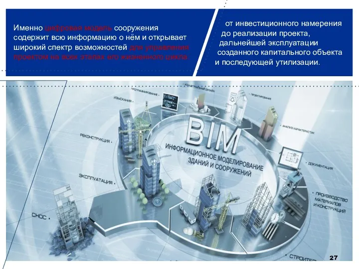 Именно цифровая модель сооружения содержит всю информацию о нём и