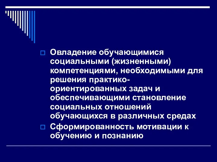 Овладение обучающимися социальными (жизненными) компетенциями, необходимыми для решения практико-ориентированных задач