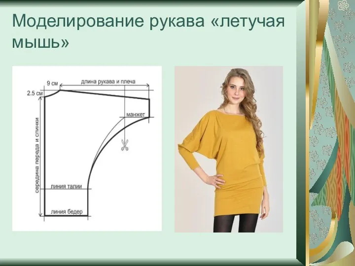 Моделирование рукава «летучая мышь»