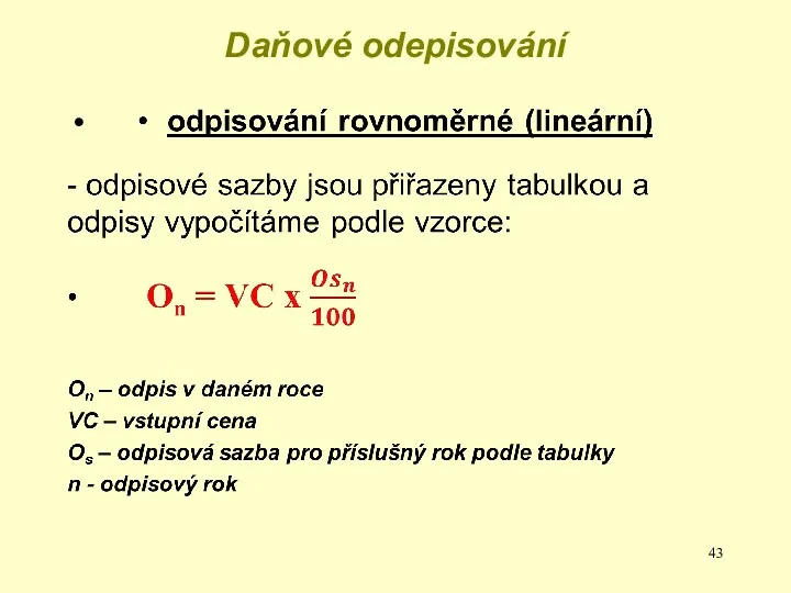 Daňové odepisování