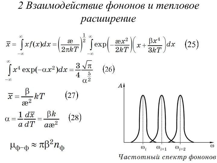 2 Взаимодействие фононов и тепловое расширение