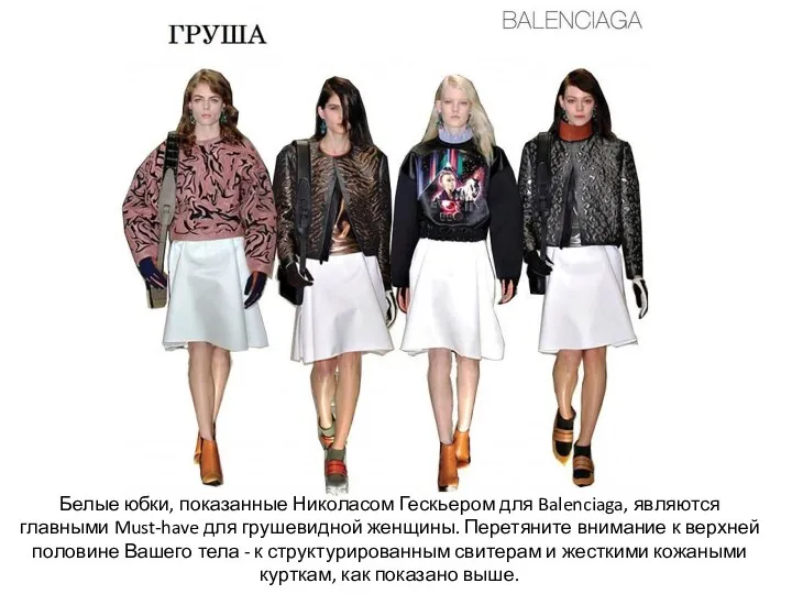 Белые юбки, показанные Николасом Гескьером для Balenciaga, являются главными Must-have