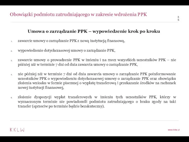 Obowiązki podmiotu zatrudniającego w zakresie wdrożenia PPK Umowa o zarządzanie