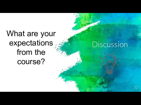 What are your expectations from the course? Discussion