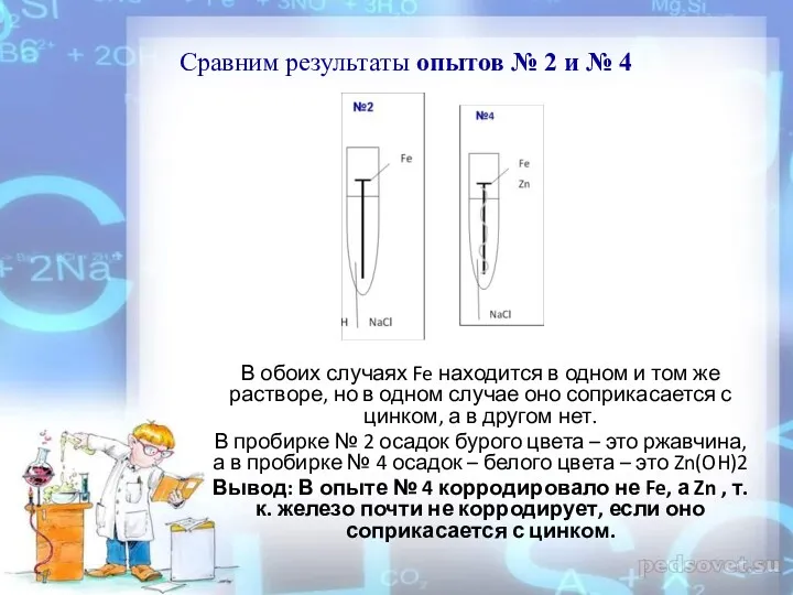 В обоих случаях Fe находится в одном и том же