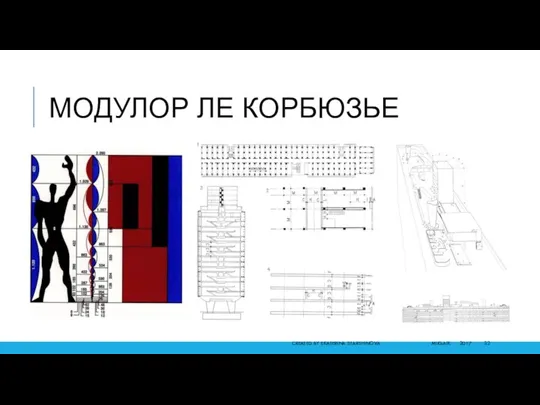 МОДУЛОР ЛЕ КОРБЮЗЬЕ CREATED BY EKATERINA STARSHINOVA MIIGAIK 2017