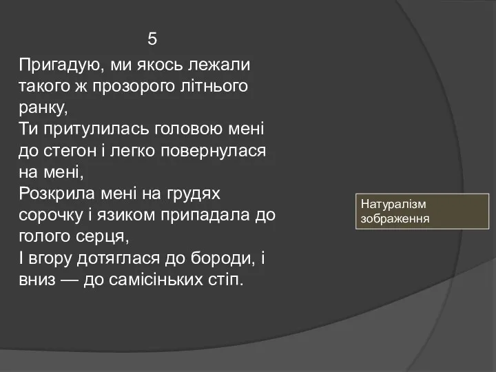 5 Пригадую, ми якось лежали такого ж прозорого літнього ранку,