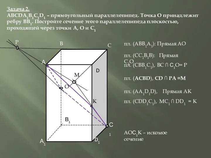 А1 В1 С1 D1 А С D В О пл.