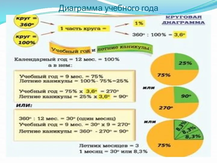 Диаграмма учебного года