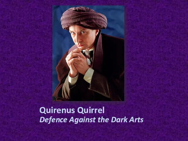 Quirenus Quirrel Defence Against the Dark Arts