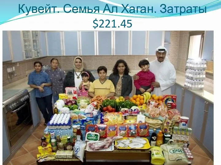 Кувейт. Семья Ал Хаган. Затраты $221.45
