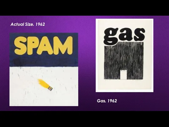 Actual Size. 1962 Gas. 1962
