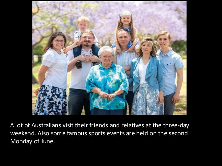 A lot of Australians visit their friends and relatives at