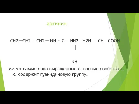 аргинин CH2 CH2 CH2 NH C NH2 H2N CH COOH