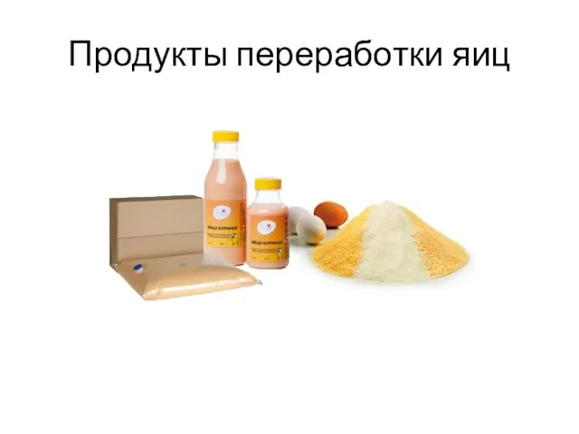 Продукты переработки яиц