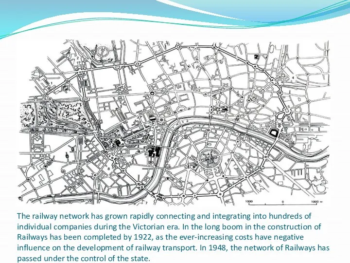 The railway network has grown rapidly connecting and integrating into