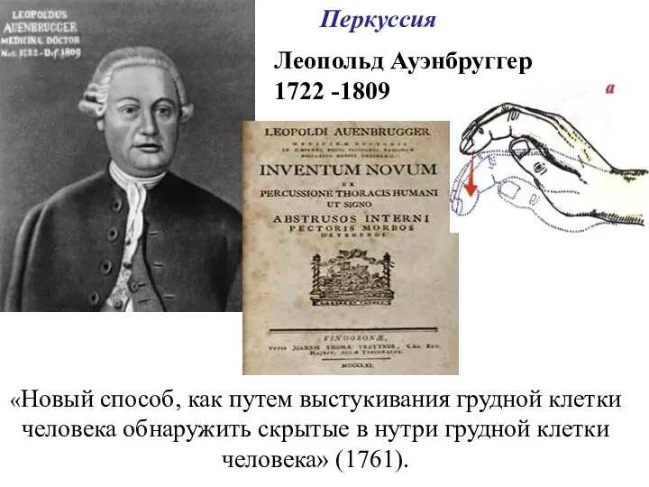 «Новый способ, как путем выстукивания грудной клетки человека обнаружить скрытые