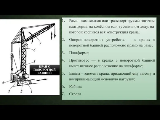 Рама – самоходная или транспортируемая тягачом платформа на колёсном или