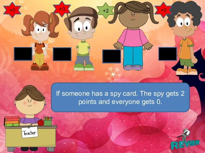 3 3 3 If someone has a spy card. The