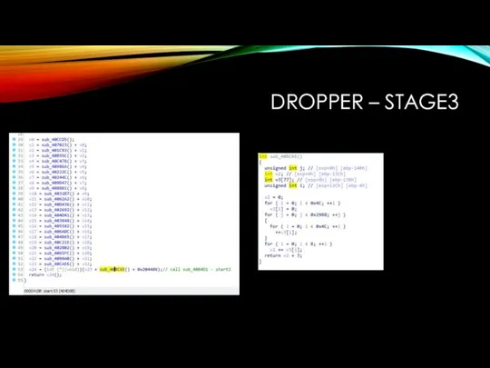 DROPPER – STAGE3