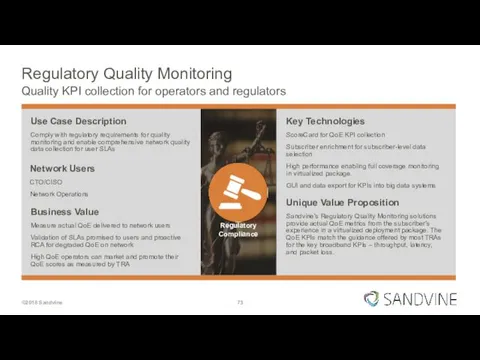 Regulatory Quality Monitoring Quality KPI collection for operators and regulators