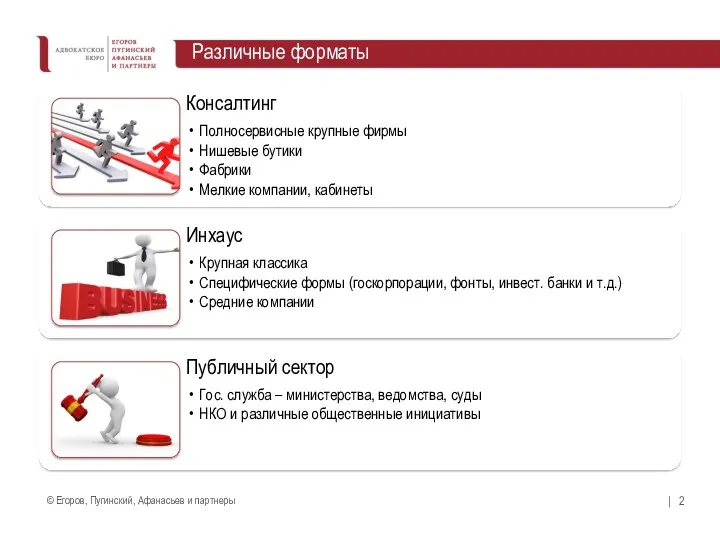 Различные форматы