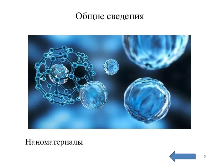 Общие сведения Наноматериалы