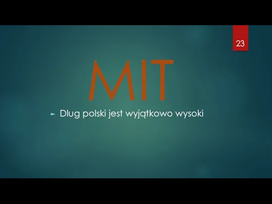 MIT Dlug polski jest wyjątkowo wysoki