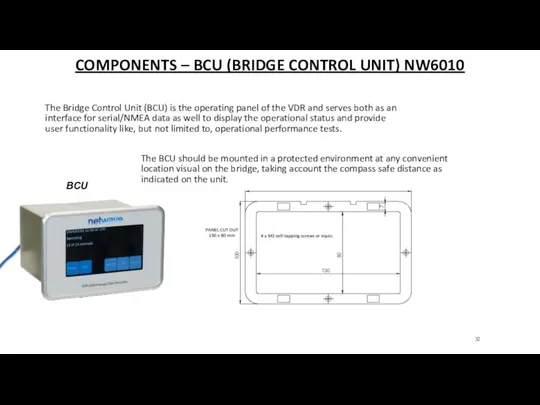 COMPONENTS – BCU (BRIDGE CONTROL UNIT) NW6010 BCU The Bridge
