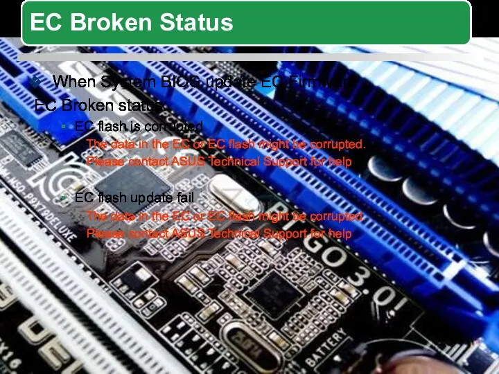 When System BIOS update EC Firmware EC Broken status: EC
