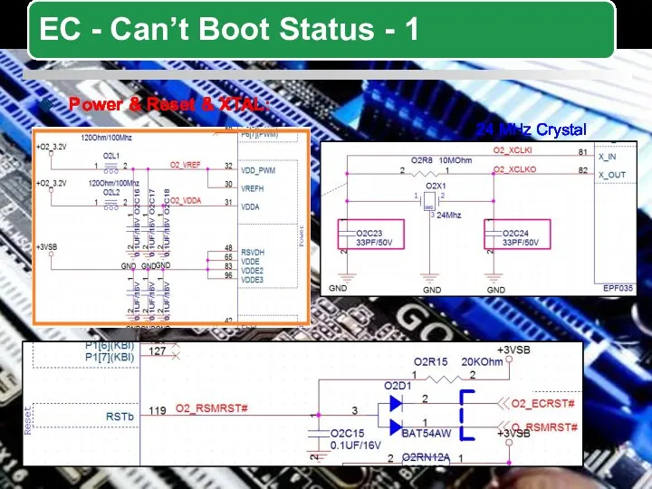 Power & Reset & XTAL: 24 MHz Crystal