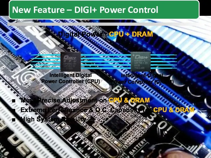 DIGI+ Power Control (2/6) Most Precise Adjustment on CPU &