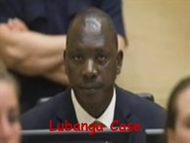 Lubanga Case